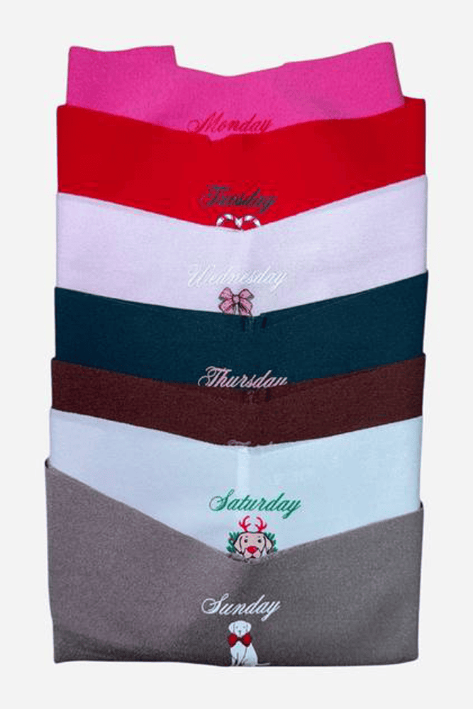 Трусики БЕЗШОВНІ СТРІНГИ CHRISTMAS 7-PACK Victoria`s Secret