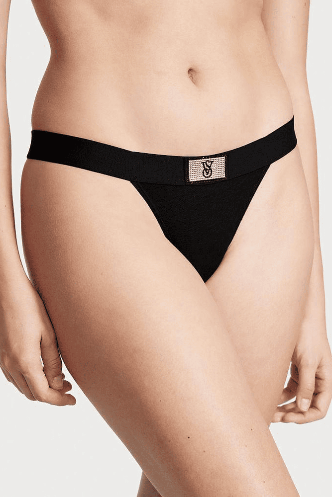 Трусики З РЕЗИНКОЮ БРАЗИЛІАНИ BLACK EMBL Victoria`s Secret