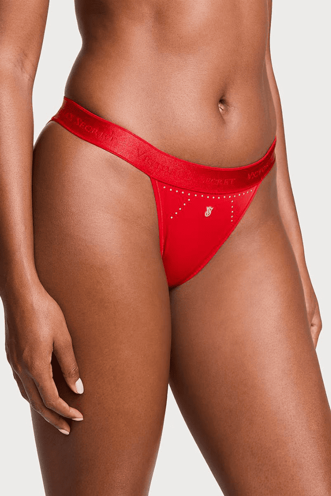Трусики З РЕЗИНКОЮ БРАЗИЛІАНИ EMBL RED Victoria`s Secret
