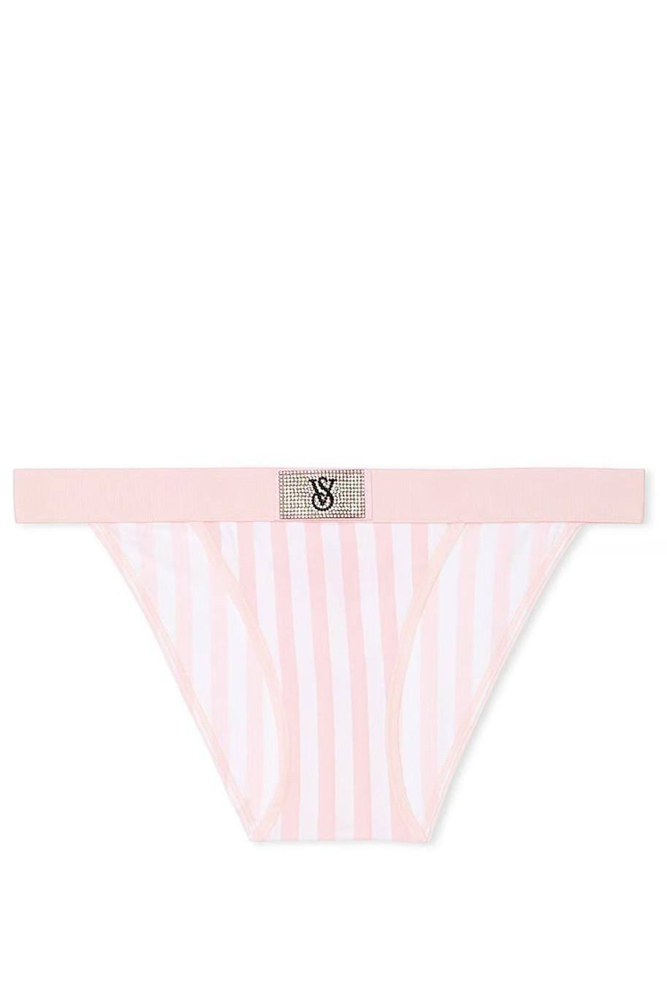 Трусики З РЕЗИНКОЮ БРАЗИЛІАНИ PINK STRIPE EMBL Victoria`s Secret