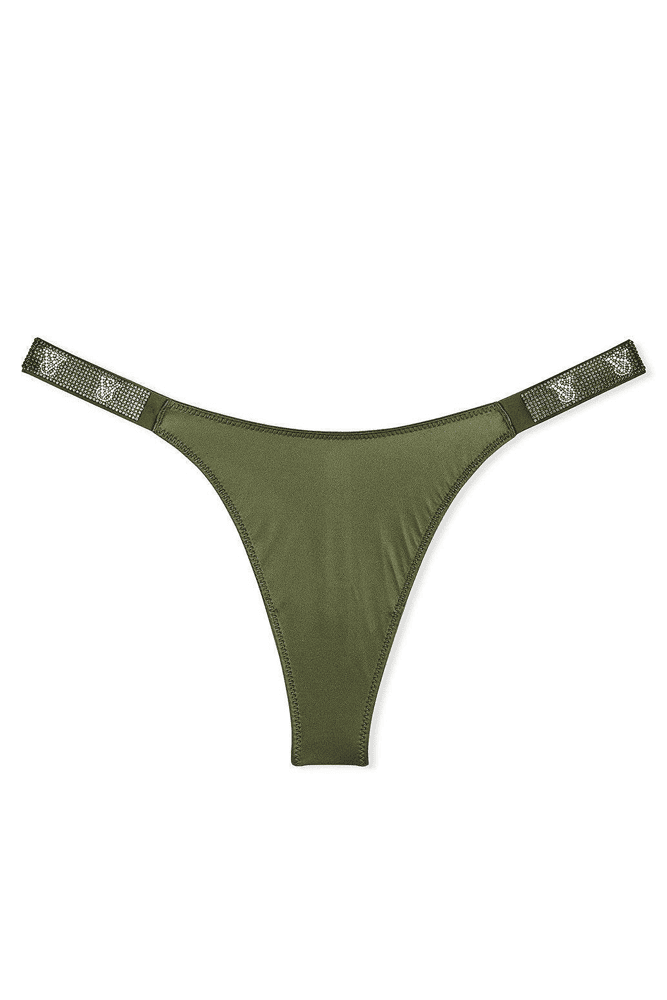 Трусики ЗІ СТРАЗАМИ СТРІНГИ KHAKI VS Victoria`s Secret