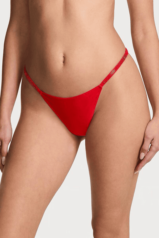 Трусики ЗІ СТРАЗАМИ СТРІНГИ RED BOW Victoria`s Secret