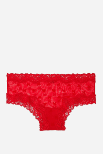 Трусики МЕРЕЖИВНІ ЛЮКС БРАЗИЛІАНИ BOW RED Victoria`s Secret