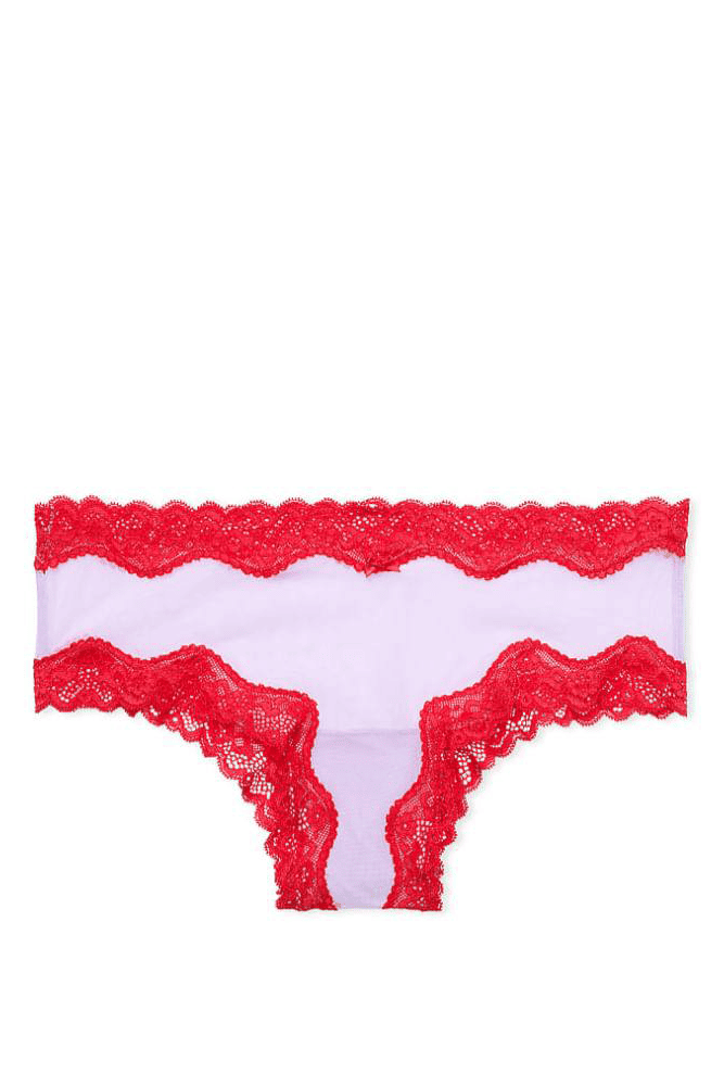 Трусики МЕРЕЖИВНІ ЛЮКС БРАЗИЛІАНИ RED VIOLET Victoria`s Secret