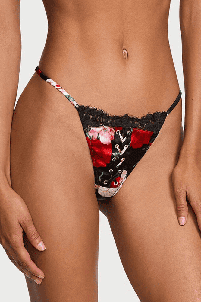 Трусики МЕРЕЖИВНІ ЛЮКС СТРІНГИ ATELIER PRINT Victoria`s Secret