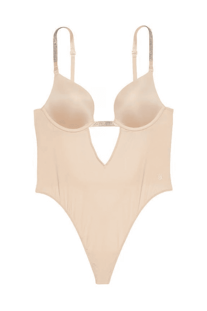 БОДІ ЗІ СТРАЗАМИ ПУШ-АП CHAMPAGNE EMBL Victoria`s Secret