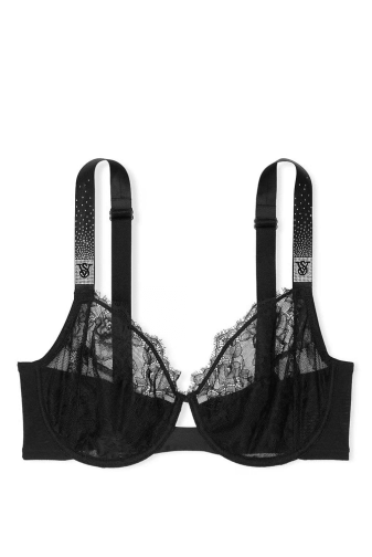 БЮСТГАЛЬТЕР ЗІ СТРАЗАМИ БЕЗ ПУШ-АП BLACK VS OMBRE Victoria`s Secret