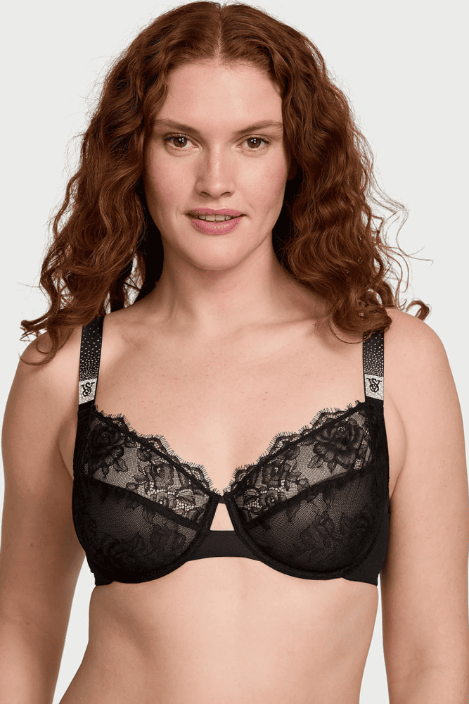 БЮСТГАЛЬТЕР ЗІ СТРАЗАМИ БЕЗ ПУШ-АП BLACK VS OMBRE Victoria`s Secret