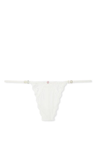 Трусики V-THONG ANGELS WHITE Victoria`s Secret