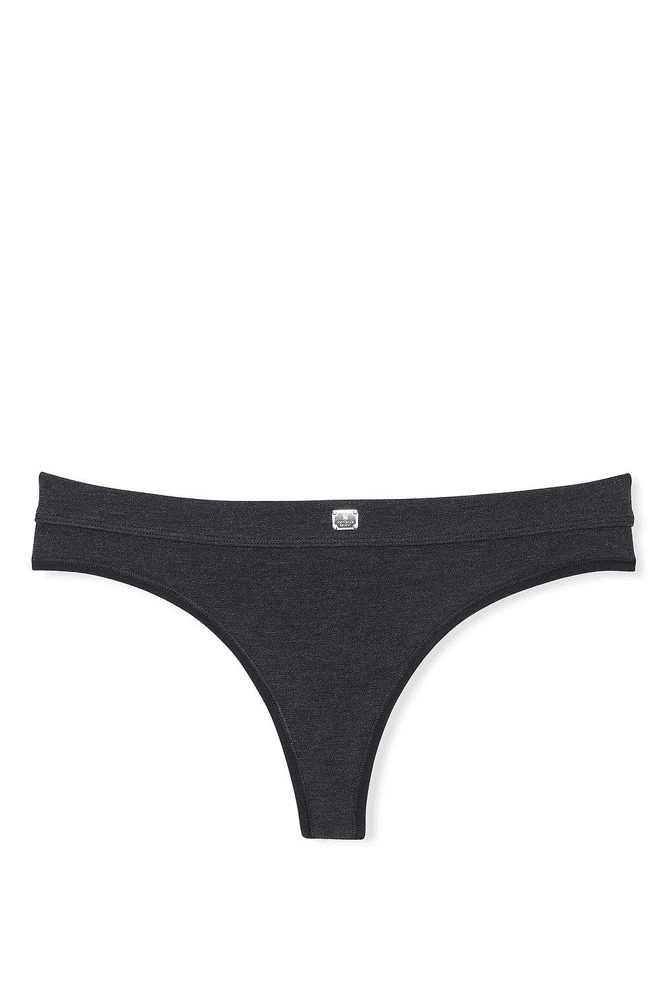 Трусики БАВОВНЯНІ СТРІНГИ GREY EMBL Victoria`s Secret