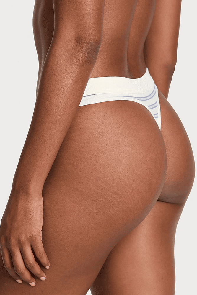 Трусики БАВОВНЯНІ СТРІНГИ РУБЧИК BLUE STRIPE Victoria`s Secret