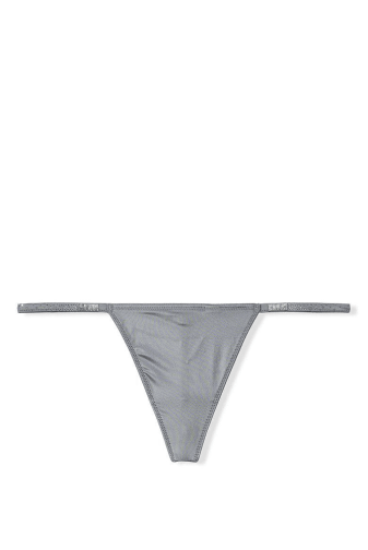 Трусики ЗІ СТРАЗАМИ V-THONG GREY VS OMBRE Victoria`s Secret