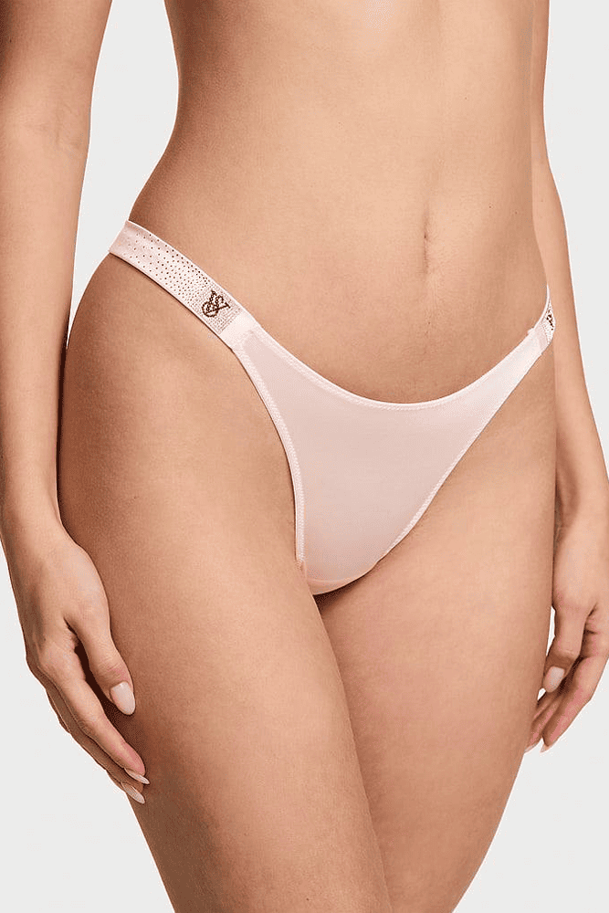 Трусики ЗІ СТРАЗАМИ СТРІНГИ PUREST PINK VS OMBRE Victoria`s Secret