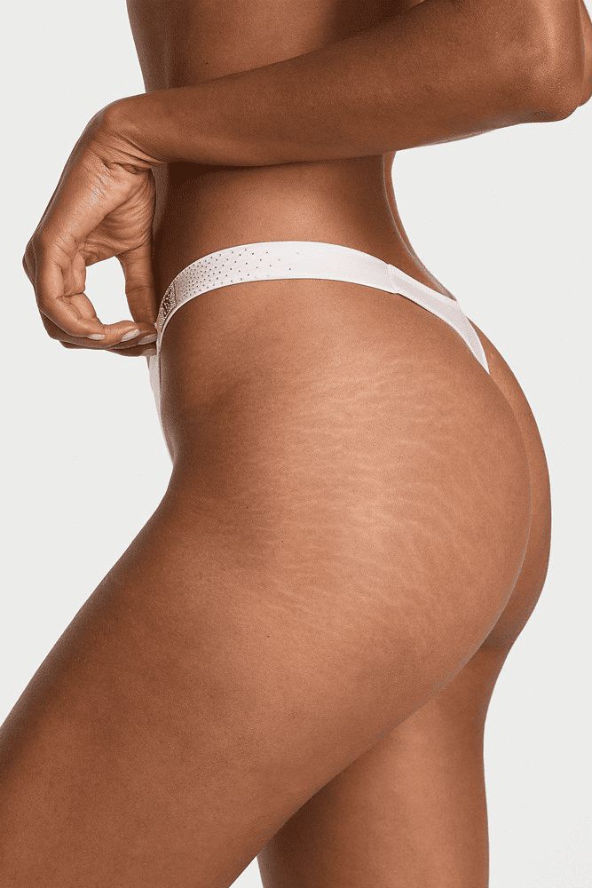 Трусики ЗІ СТРАЗАМИ СТРІНГИ WHITE VS OMBRE Victoria`s Secret