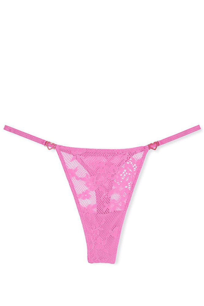 Трусики МЕРЕЖИВНІ ЛЮКС СТРІНГИ PINK HEART