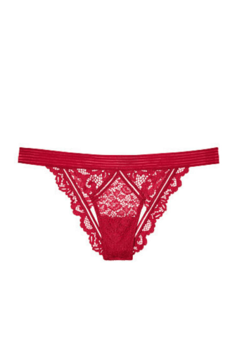 Трусики МЕРЕЖИВНІ ЛЮКС З ДОСТУПОМ DARK RED Victoria`s Secret