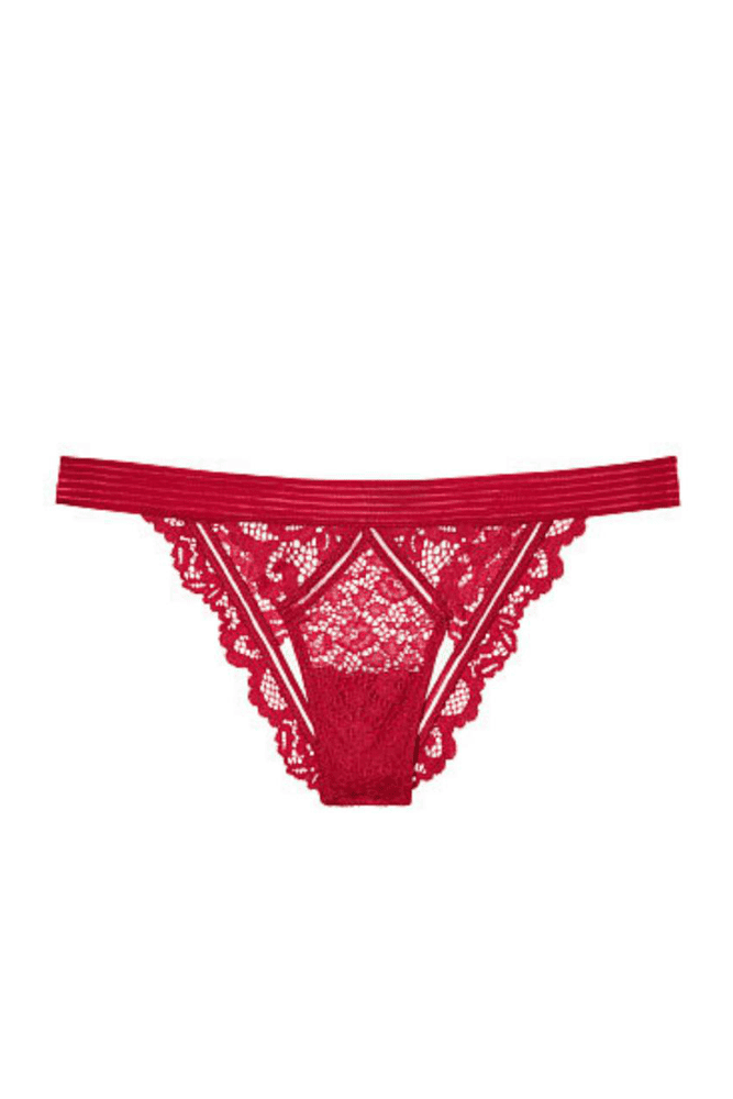 Трусики МЕРЕЖИВНІ ЛЮКС З ДОСТУПОМ DARK RED Victoria`s Secret