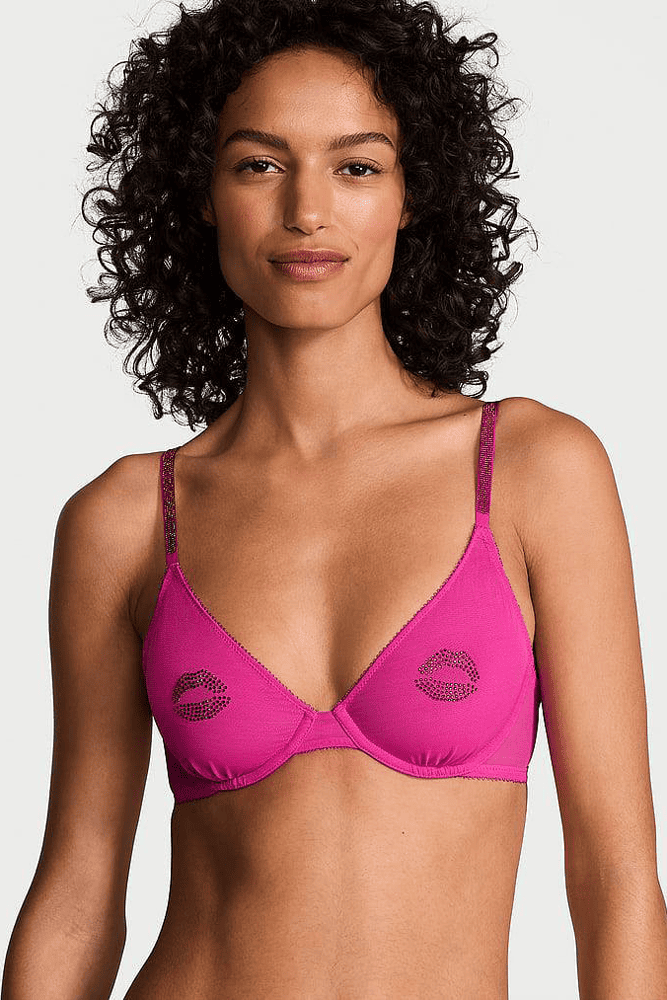 БЮСТГАЛЬТЕР ЗІ СТРАЗАМИ БЕЗ ПУШ-АП PINK LIPS Victoria`s Secret