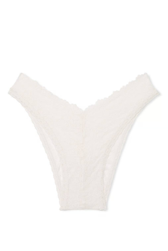 Трусики PINK БРАЗИЛІАНИ WHITE LACE V Victoria`s Secret