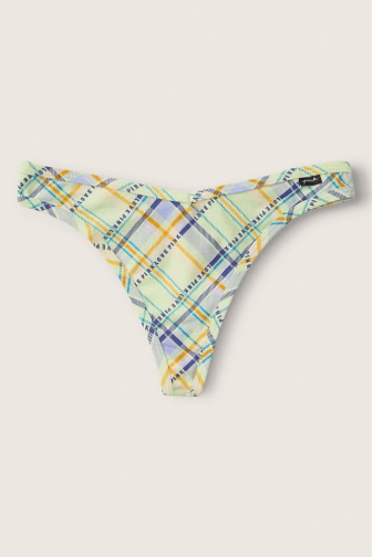 Трусики БАВОВНЯНІ СТРІНГИ РУБЧИК MINT PLAID Victoria`s Secret