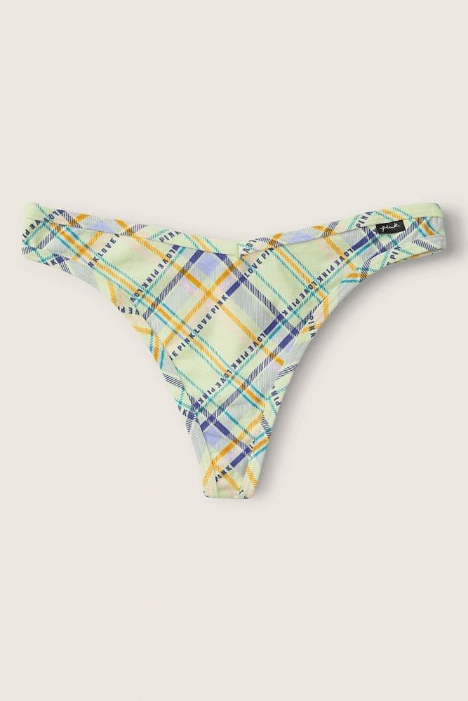 Трусики БАВОВНЯНІ СТРІНГИ РУБЧИК MINT PLAID Victoria`s Secret