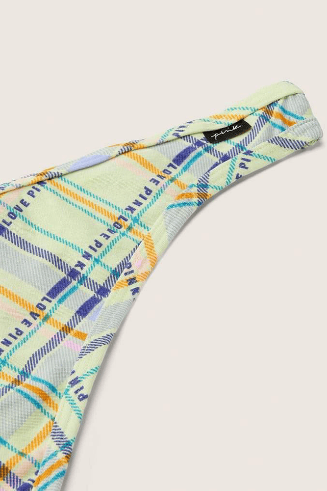 Трусики БАВОВНЯНІ СТРІНГИ РУБЧИК MINT PLAID Victoria`s Secret