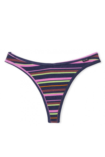 Трусики БАВОВНЯНІ СТРІНГИ РУБЧИК MULTI STRIPE Victoria`s Secret