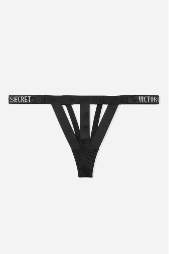Трусики ЗІ СТРАЗАМИ З ДОСТУПОМ BLACK BANDED Victoria`s Secret