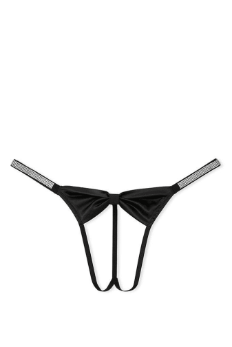 Трусики ЗІ СТРАЗАМИ З ДОСТУПОМ BLACK BOW Victoria`s