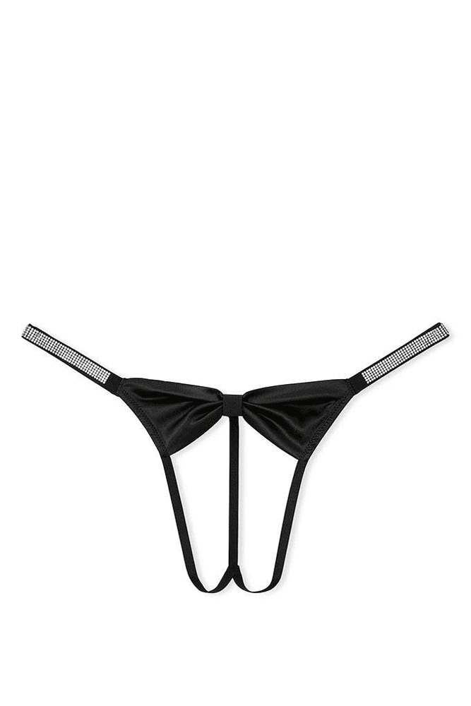 Трусики ЗІ СТРАЗАМИ З ДОСТУПОМ BLACK BOW Victoria`s