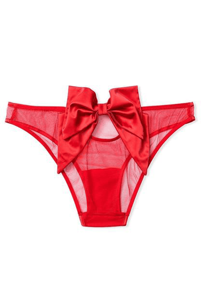 Трусики МЕРЕЖИВНІ ЛЮКС БРАЗИЛІАНИ RED BOW Victoria`s Secret