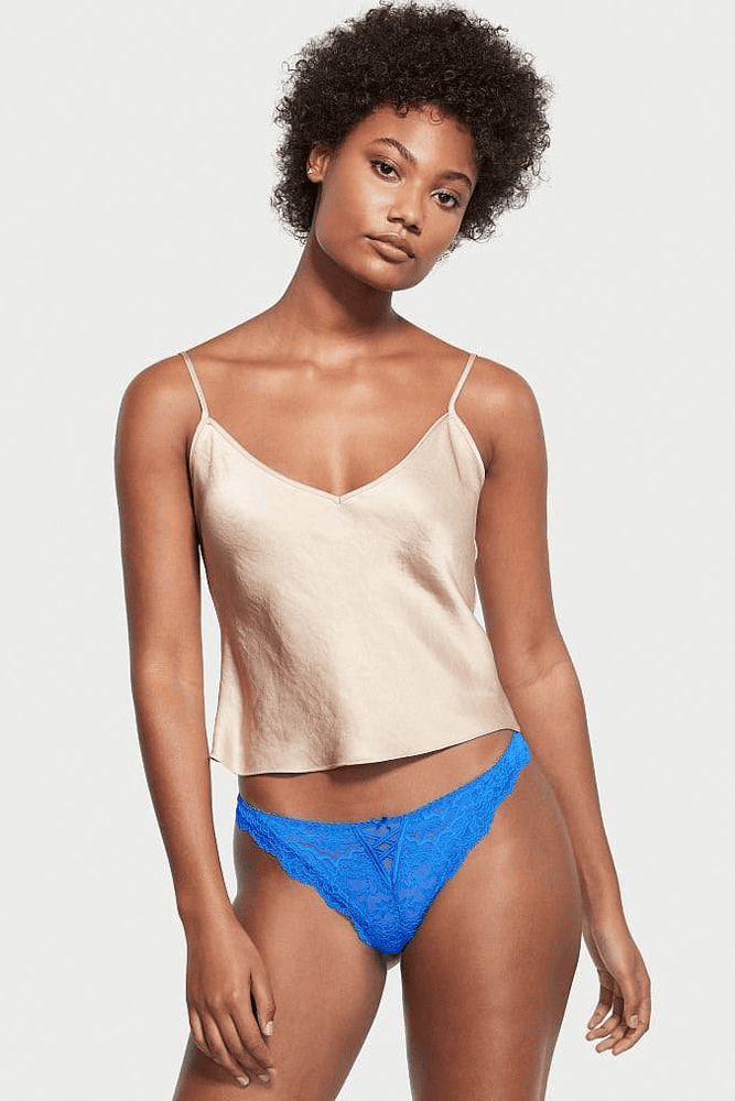 Трусики МЕРЕЖИВНІ ЛЮКС СТРІНГИ BRIGHT BLUE STRIP Victoria`s Secret
