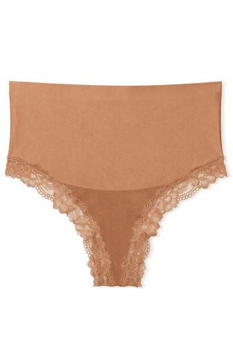 Трусики ВИСОКА ПОСАДКА УТЯЖКА NUDE THONG Victoria`s Secret