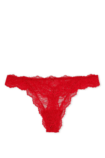 Трусики МЕРЕЖИВНІ ЛЮКС СТРІНГИ RED FLORAL Victoria`s Secret