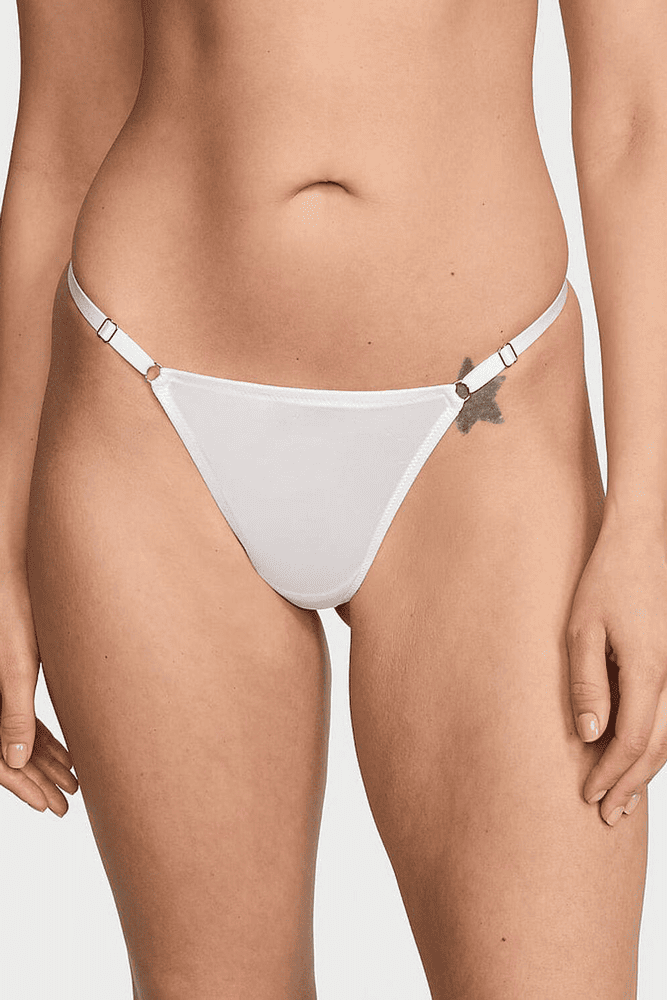 Трусики V-THONG WHITE Victoria`s Secret