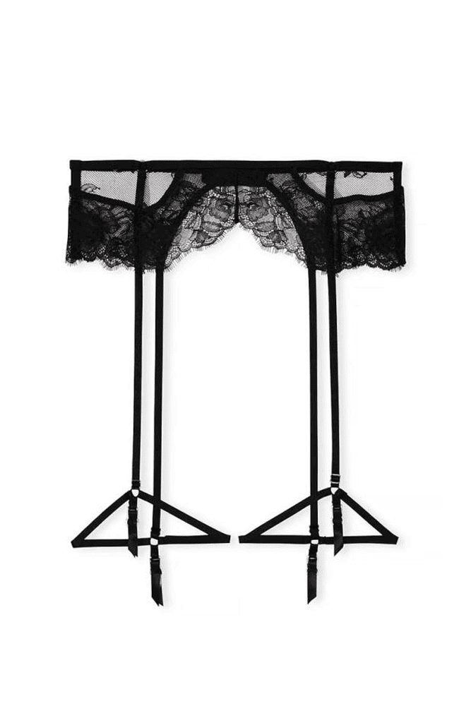 Пояс МЕРЕЖИВО BLACK FLORAL GARTER Victoria`s Secret
