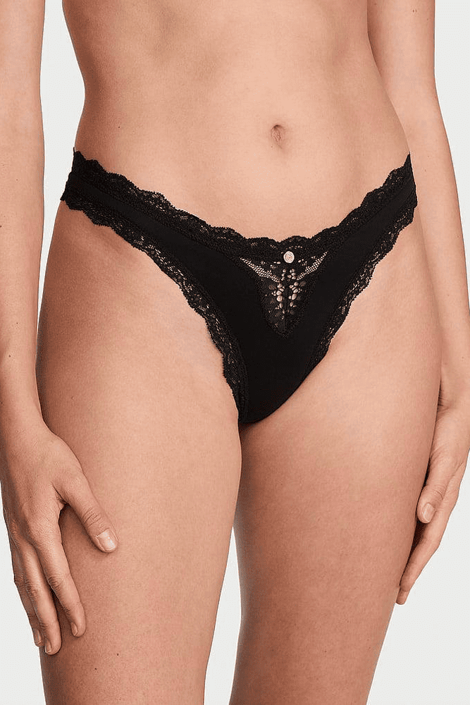 Трусики МЕРЕЖИВНІ ЛЮКС СТРІНГИ BLACK DREAM ANGELS Victoria`s Secret