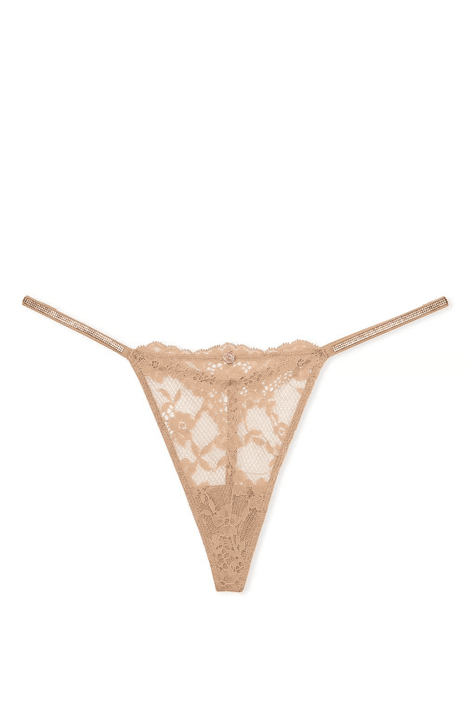 Трусики ЗІ СТРАЗАМИ V-THONG NUDE DREAM ANGELS Victoria`s Secret