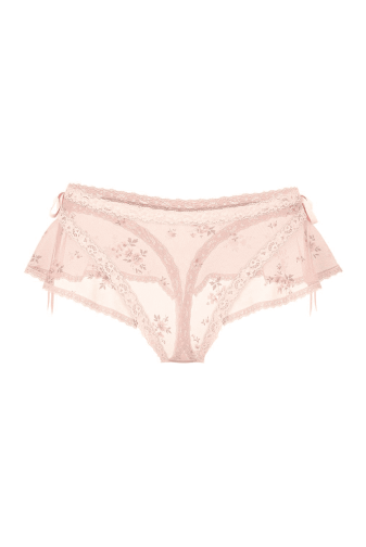 Трусики МЕРЕЖИВНІ ЛЮКС СТРІНГИ PEACH FLORAL BOW Victoria`s