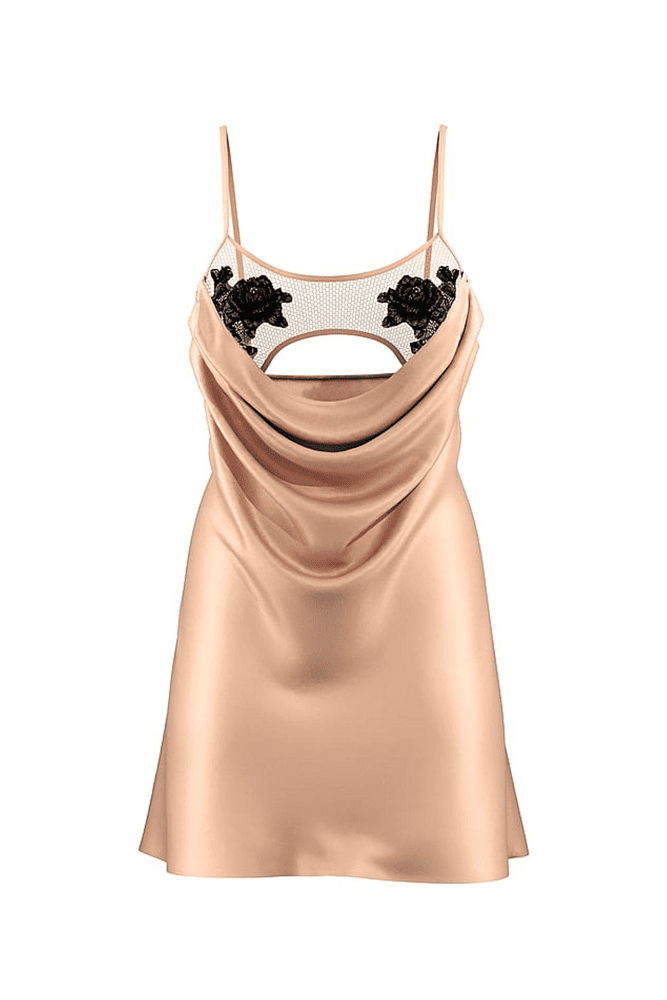 Пеньюар NUDE BLACK EMBR ROSE Victoria`s Secret