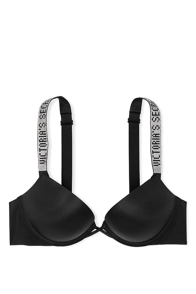 БЮСТГАЛЬТЕР ЗІ СТРАЗАМИ ПОДВІЙНИЙ ПУШ-АП BLACK Victoria`s Secret