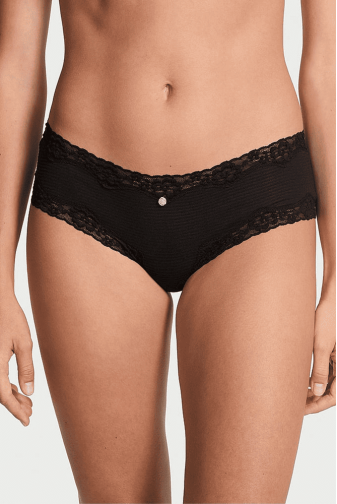 Трусики МЕРЕЖИВНІ БРАЗИЛІАНИ BLACK MODAL ROSE Victoria`s Secret