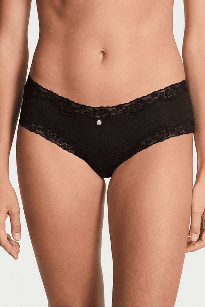 Трусики МЕРЕЖИВНІ БРАЗИЛІАНИ BLACK MODAL ROSE Victoria`s Secret