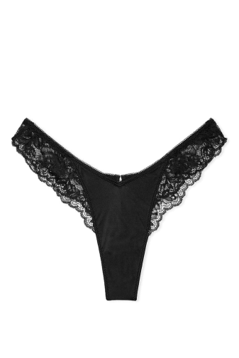 Трусики VERY SEXY HIGH LEG BLACK LACE Victoria`s Secret