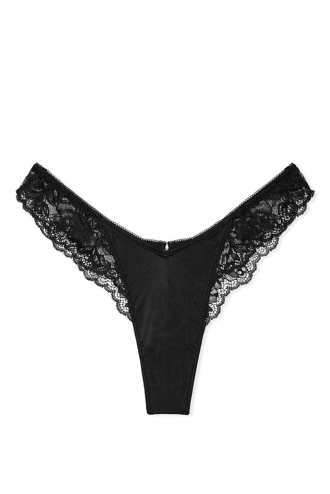 Трусики VERY SEXY HIGH LEG BLACK LACE Victoria`s Secret