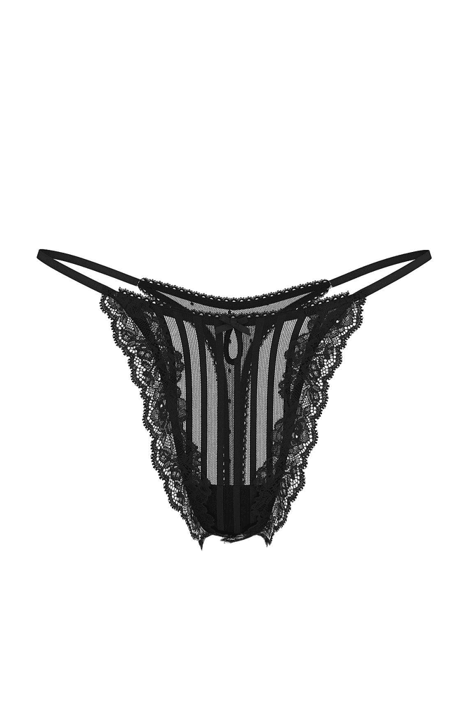 Трусики МЕРЕЖИВНІ СТРІНГИ BLACK HIGH