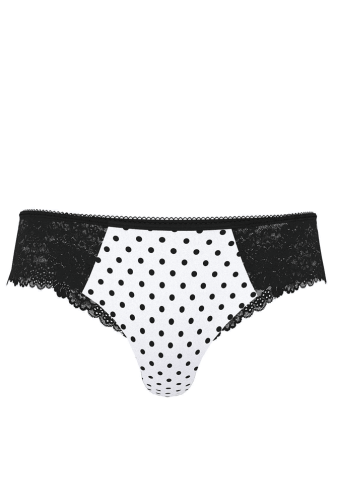 Трусики БЕЗШОВНІ СТРІНГИ BLACK DOT LACE Victoria`s Secret