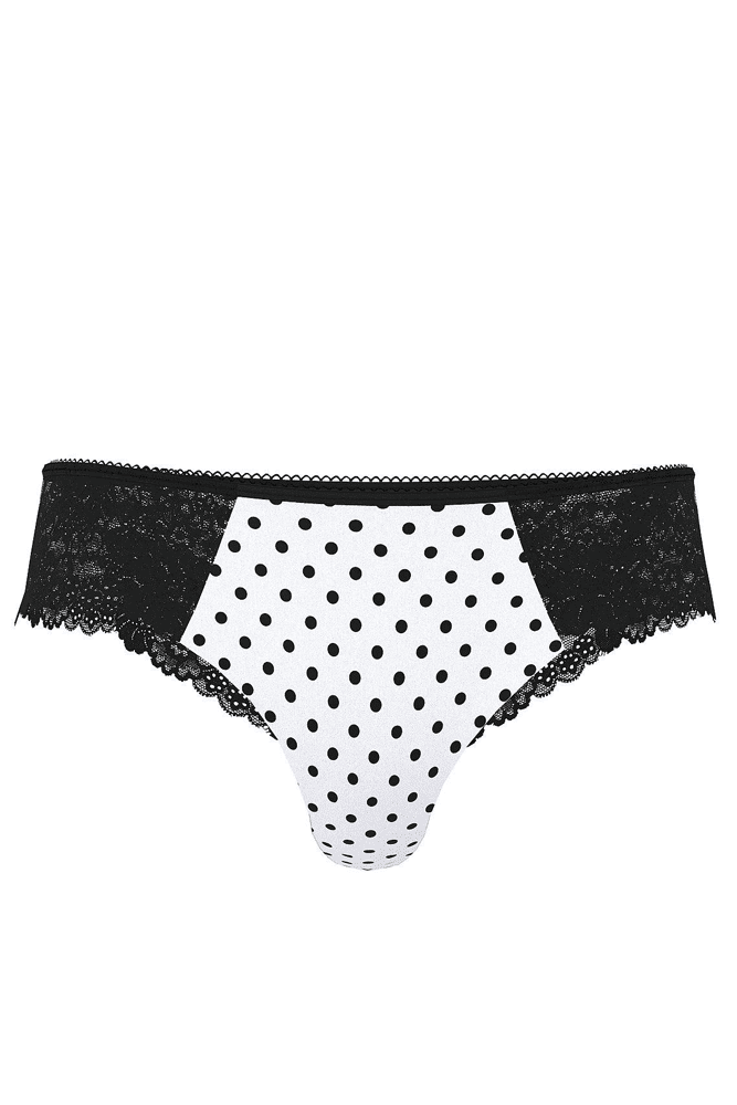 Трусики БЕЗШОВНІ СТРІНГИ BLACK DOT LACE Victoria`s Secret