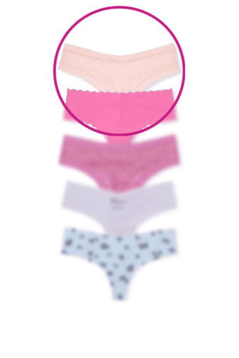 Трусики БЕЗШОВНІ СТРІНГИ PUREST PINK LACE Victoria`s Secret