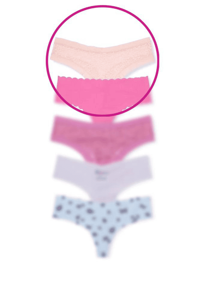 Трусики БЕЗШОВНІ СТРІНГИ PUREST PINK LACE Victoria`s Secret